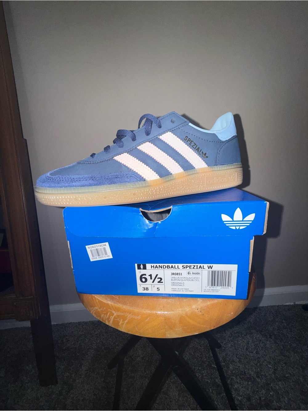 Adidas Handball Spezial W dark blue Suede Sneakers 6.5us